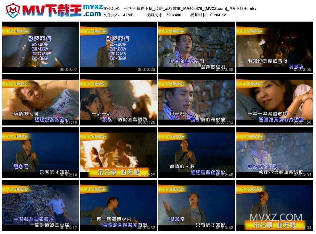 王中平-执迷不悟_台语_流行歌曲_MA404479